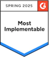 G2 badge most implementable