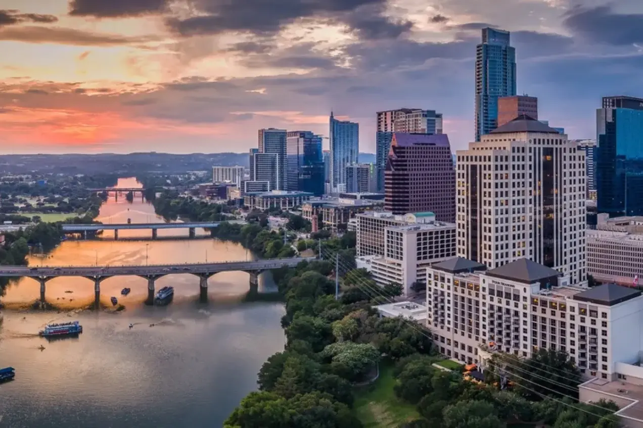 Landscape of Austin, Texas, USA