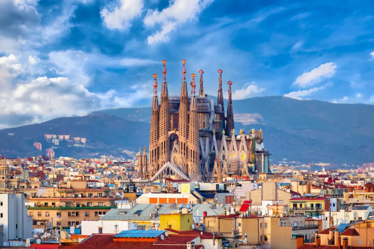 Landscape of Barcelona, Spain