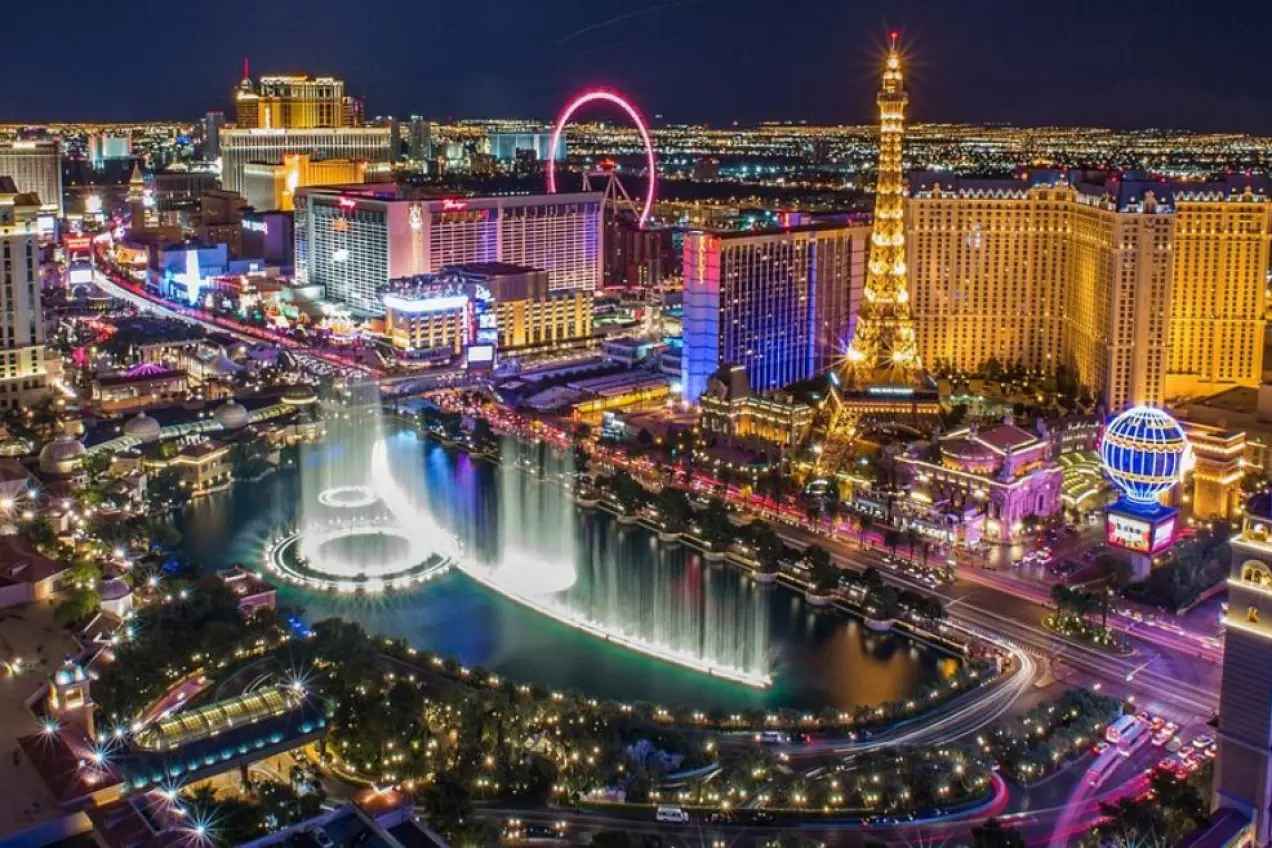 Night landscape of Las Vegas