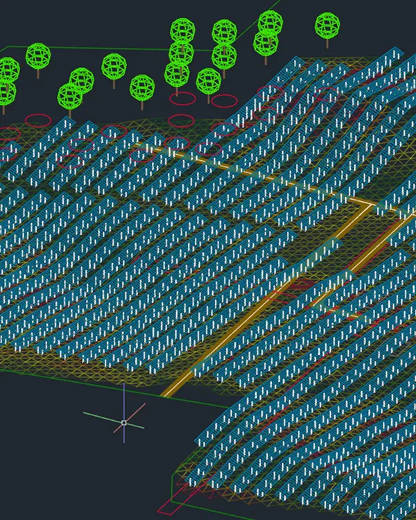 graphic image of ground mount
