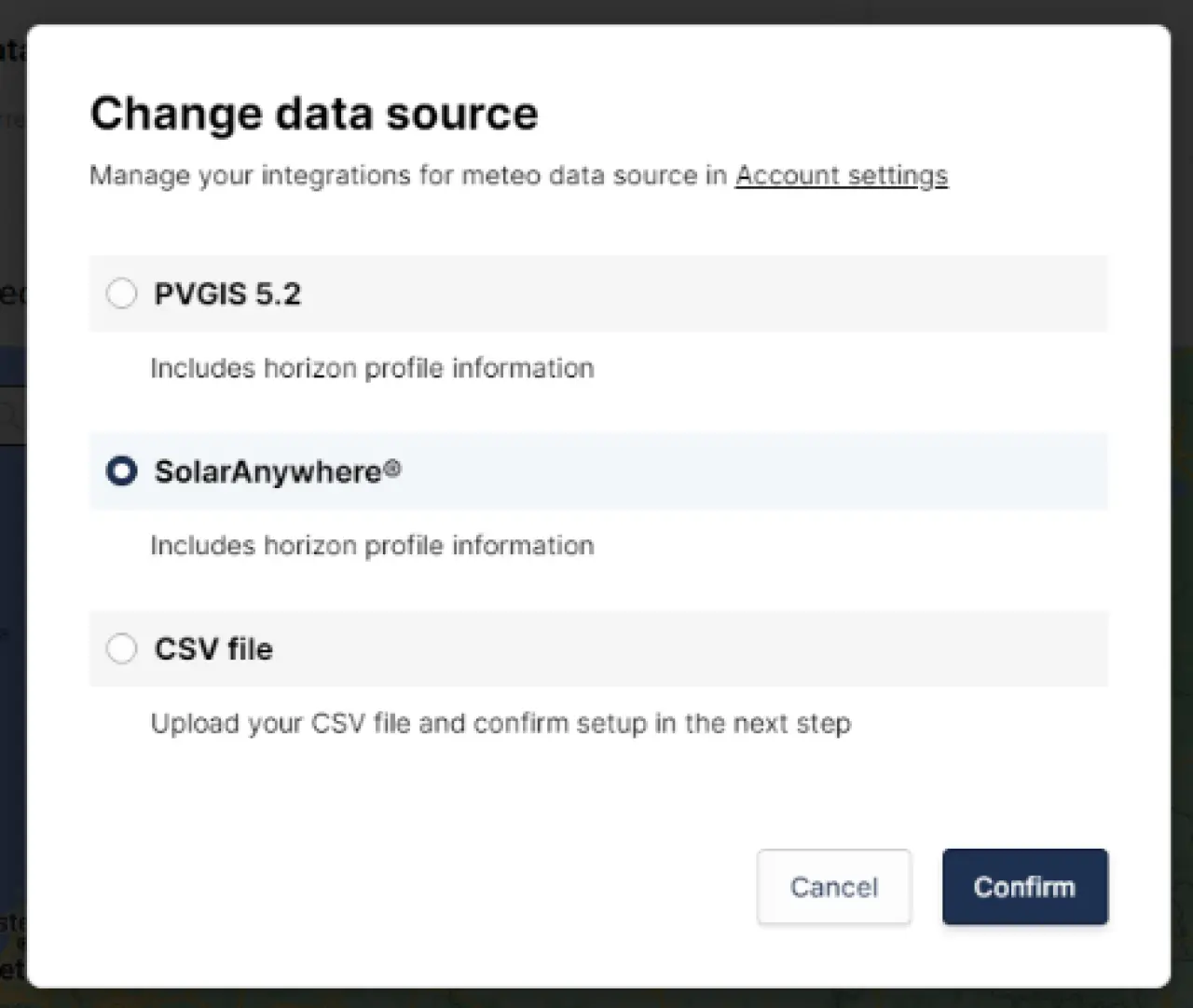 SolarAnywhere data in PVcase