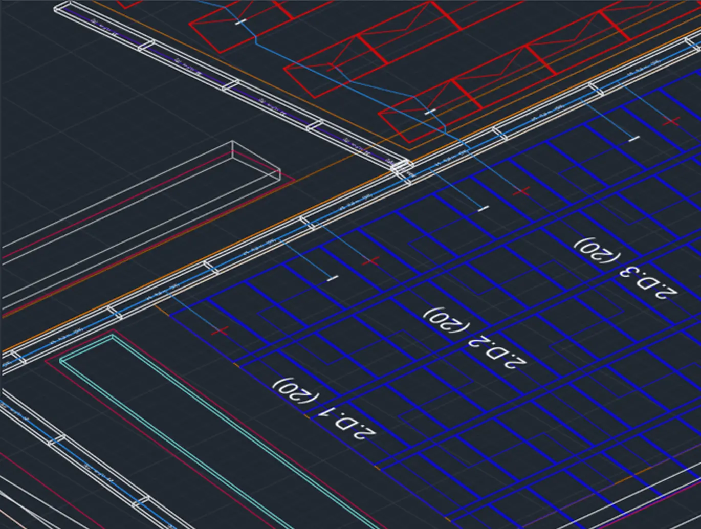 3D CAD layout of commercial and industrial rooftop solar system