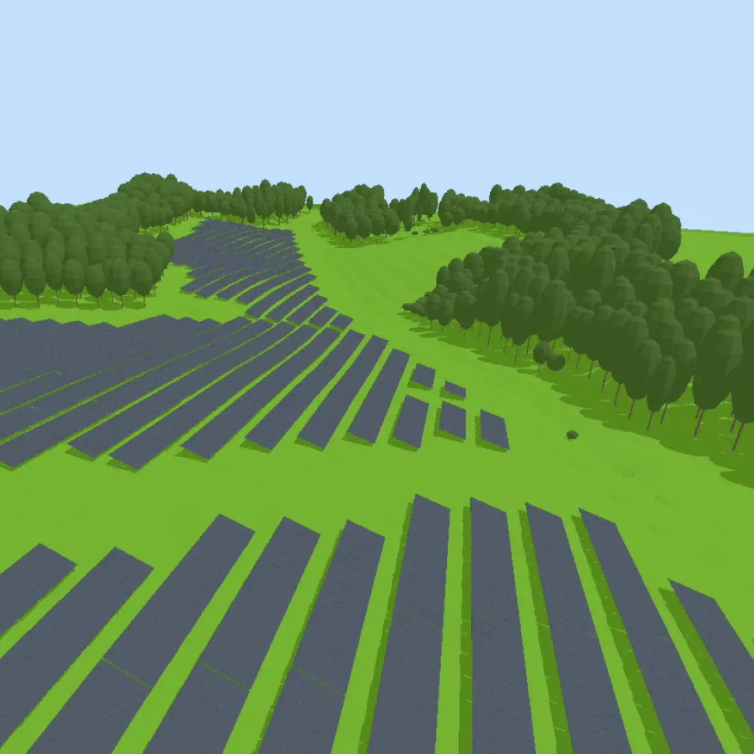 Solar plant visualization used for performance validation and reporting