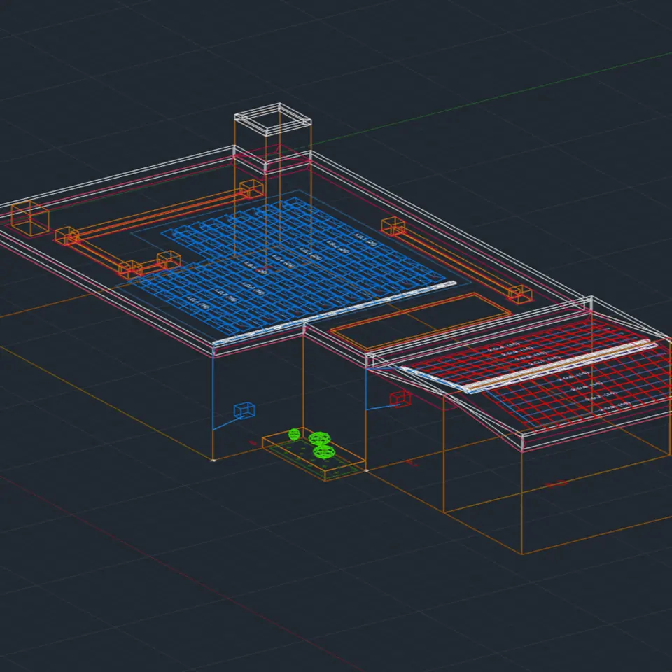 Advanced 3D solar plant model handling complex terrain and layouts