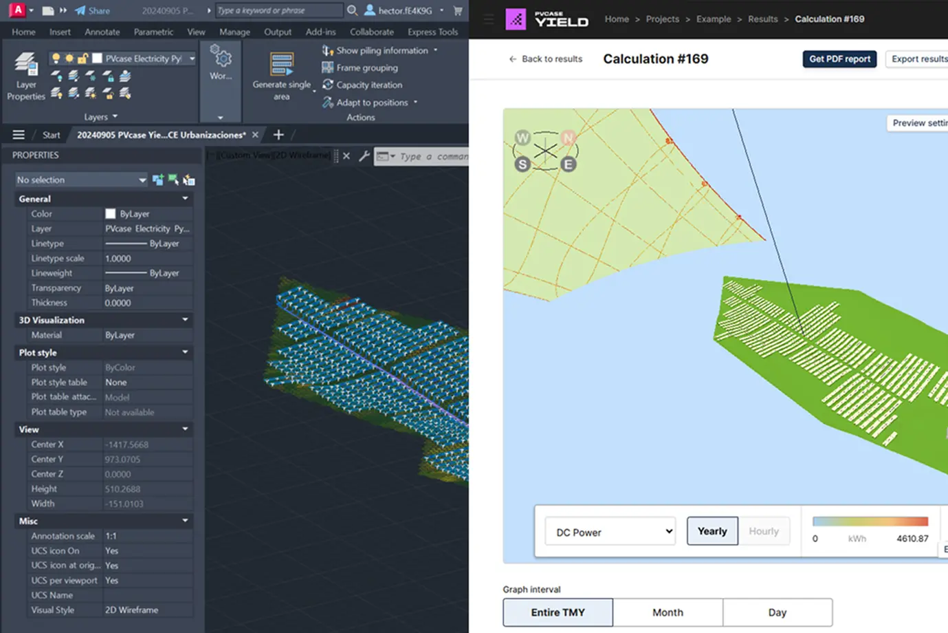 PVcase design interface for engineering-grade solar project layouts